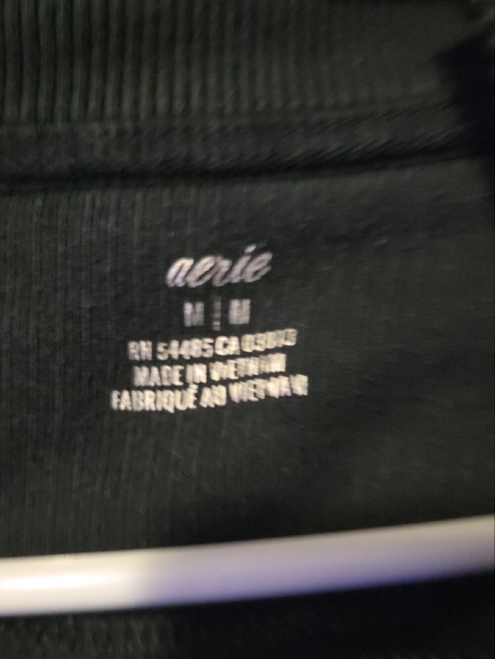 aerie Womens Black Half-Zip Ribbed Pullover - Picture 12 of 12